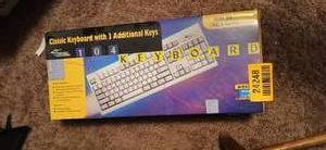 lot 24248 image: Set of 2 IBM AT Keyboards Compatible PS2