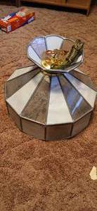 lot 24250 image: Vintage Stained Glass Light