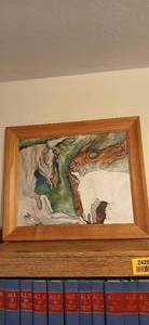 lot 24251 image: Watercolor Painting by Artist Andy Wing, titled Lake Creatures