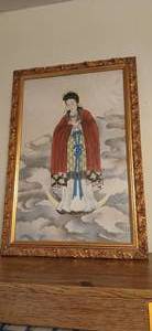 lot 24257 image: Framed Painting Depicting the Chinese Madonna