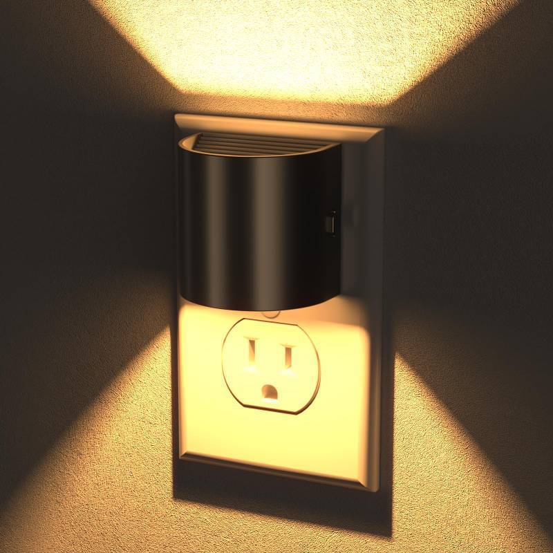 lot 28336 image: Night Lights Plug into Wall, LED Night Light 2 Pack, Soft Glow Night Lights with Dusk to Dawn Sensor, 3-Level Dimmable Nightlight, Up & Down Lighting Night Lights for Bedroom, Bathroom, Hallway