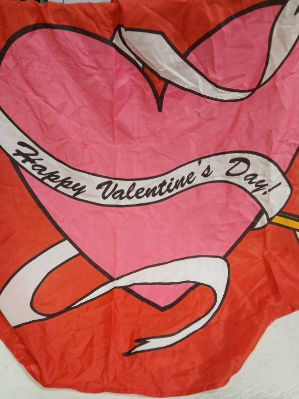 lot 28369 image: Valentines Banner 60 x 35in