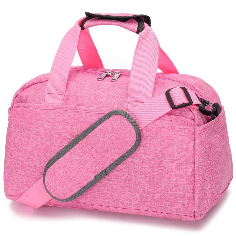 lot 53817 image: 14 inch Small Gym Bag for Women & Men, Mini Duffel Bag for Travel Sports Lightweight Carry On Bag (Rose)