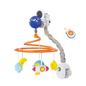 lot 23579 image: Baby Crib Mobile with Music and Lights, Space Baby Mobile for Crib with Remote Control, Spaceman Nursery Decor Hanging Plush Crib Toys for Newborn Boys and Girls Infant Babies 0-6-12 Months