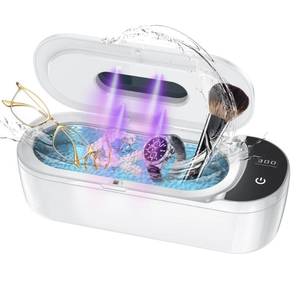 lot 23584 image: Ultrasonic Jewelry Cleaner, 48KHz Ultrasonic Cleaner Machine with Digital Timer, Dual Cleaning Modes, 304 Stainless Steel Tank for Jewelry, Eyeglasses, Rings, Retainers, Dentures