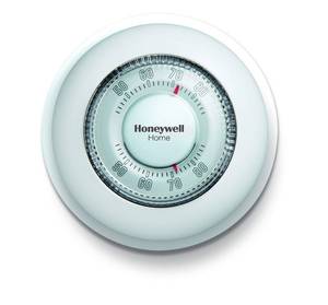 lot 23600 image: Honeywell Home CT87K1004 The Round Heat Only Manual Thermostat,Large,White,Large