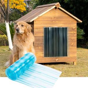 lot 23607 image: Uross Dog Door Replacement Flaps -5.9 FT x 11.8 in Ruff Weather DIY Cat Doggie Door Replacement Flaps, Vinyl Plastic Door Flap for Dog House, Ideal Large Pet Door Replacement Flap