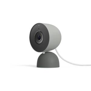 lot 23621 image: Google Nest Cam Indoor (Wired, 3rd Gen) - Security Camera with 2K Video and Gemini, Night Vision, 2-Way Audio, Works with Google Home - 2025 Model - Hazel