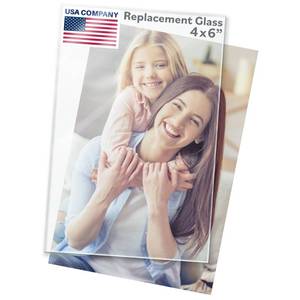 lot 28856 image: FrameStarr - 4x6 Glass - Crystal Clear, 2 Pack - Replacement Glass for 4 x 6 Picture Frames - Real Cover Sheets