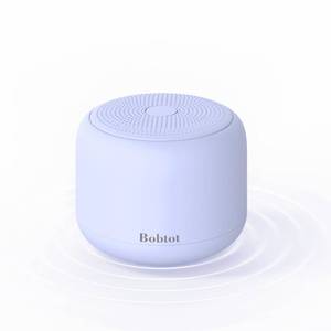 lot 28857 image: Bobtot Portable Bluetooth Speakers with Strap Easy to Carry, Wireless IPX5 Waterproof Mini Speaker with Loud Stereo Sound, 20 Hours Playtime, Rechargeable Battery, Built-in Microphone, Purple