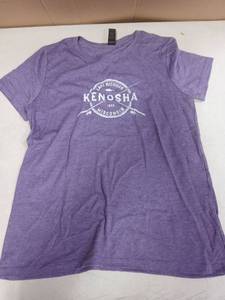 lot 28879 image: Kenosha WI Vintage Crossed Fishing Rods T-Shirt Purple Small