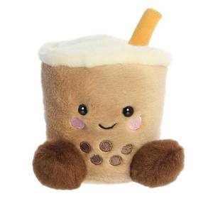 lot 28887 image: Aurora Adorable Palm Pals Milky Tea Boba Stuffed Animal - Fun Collectible Plush for Kids and Adult Collectors - Perfect for Decorating Rooms and Birthday Gifts - Brown 4 Inches