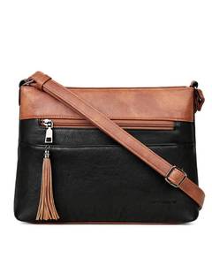 lot 28889 image: MASINTOR Crossbody Bags for Women, Lightweight Medium Crossbody Purse, Soft Leather Womens Shoulder Handbags with Tassel for Shopping or Travel