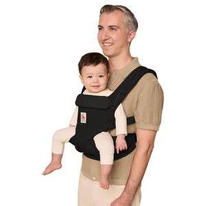 lot 47807 image: Ergobaby Omni Classic Baby Carrier Newborn to Toddler - Breathable Baby Carriers for Summer - All-Position Carrier with Lumbar Support (7-45 Pounds), Cotton, Pure Black