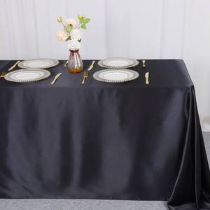 lot 47815 image: ShinyBeauty 2 Packs Satin Tablecloth 60X102 Black Table Cloths Rectangle 6 FT Table Outdoor Tablecloths Oblong Tables Cloth Black Tablecloth Smooth Fabric Overlay for Halloween