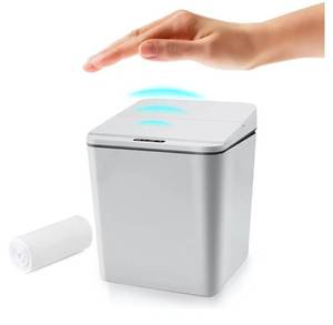 lot 47828 image: Motion Sensor Touchless Trash Can with LED Indicator