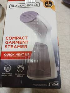 lot 47830 image: BlackDecker Compact Garment Steamer HGS012P