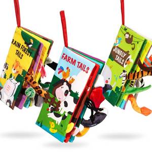 lot 55430 image: beiens Baby Books Toys, Touch and Feel Cloth Crinkle Soft Books, Toys for 0-3-6-12-18 Months Infant Newborn Baby Boy Girl Shower Gifts Set, Sensory Learning Stroller Toys (3PCS)