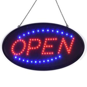 lot 55434 image: KEBE LED Open Sign, 19x10 Bright High Visibility Advertisement Board Electric Display Sign Flashing Light for Business Walls Window Bar Shop Hotel, Two Modes