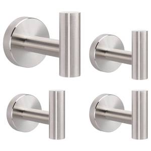 lot 55450 image: Livabber Bathroom Towel Hooks, 304 Stainless Steel Robe Shower Hooks Wall Mounted, Heavy Duty Towel Hangers for Bathroom Kitchen Bedroom (4 Pack, Brushed Nickel)
