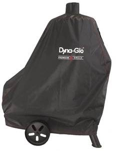 lot 55456 image: Dyna-Glo DG1382CSC Vertical Offset Charcoal Smoker Grill Cover, Fits Size Up to 45.5in W x 18.5in D x 48.9in H, Black Dirty on Bottom