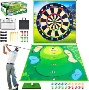 lot 101374 image: Battle Golf Game Set Chipping Game Practice Mat Games for Backyard Fun and Swing Training, Golf Hitting Mat Play for Golf Parties and Kids Family Activities Outdoor