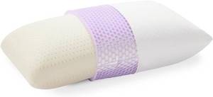 lot 101395 image: Retails for $167 Purple Harmony Pillow Talalay Latex Foam Cooling Pillow for Combo or Side Sleepers, 360 Hex GelFlex Grid for No-Pressure Support and Luxurious Weightless Feel - Standard, Medium Feel, Med Height