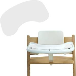 lot 101397 image: Suction Solver Sticker Compatible with Stokke Tripp Trapp Tray Safe Adehisve Placemat Improves Suction Keeps Suction Bowls and Toys Baby High Chair Placemat (2, Peanut Shape)
