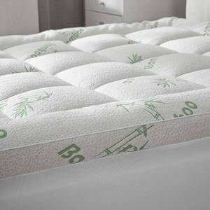 lot 201234 image: Cooling Mattress Topper - King Size  Plush Pad Mattress Topper for Back Pain Relief, 8-21 Deep Pocket  Viscose Made from Bamboo Pillow Top  Bedroom Essentials