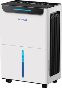 lot 201236 image: Retails for $120 1600 Sq.ft Dehumidifier for Basement - 21 Pints, Drain Hose & Humidity Control Large Room Dehumidifiers for Home, RV, Bathroom, Bedroom - 3 Modes & 24H Timer White