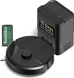 lot 201246 image: Retails for $299 iRobot Roomba 105 Vac Robot Vacuum with AutoEmpty Dock for Carpet & Hard Floor - Self-Empties for 75 Days, Easy to use, Intense Power-Lifting Suction, LiDAR Navigation, Cleans in Neat Rows