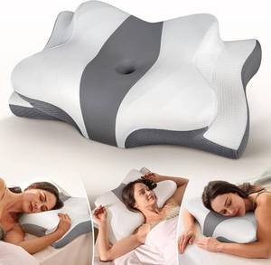 lot 301251 image: Cozyplayer True Cooling Cervical Neck Pillow for Pain Relief, Ergonomic Side Sleeper Pillow for Neck Support, Odorless Orthopedic Contour Memory Foam Pillows, Bed Pillow for Back Stomach Sleeper