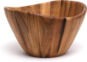 lot 301257 image: Lipper International Large Wavy Bowl, Acacia