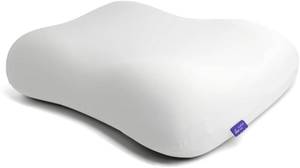 lot 401181 image: C CUSHION LAB Deep Sleep Pillow, Patented Ergonomic Contour Design for Side & Back Sleepers, Orthopedic Cervical Shape Gently Cradles Head & Provides Neck Support & Shoulder Pain Relief - Calm Grey
