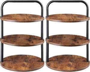 lot 401191 image: 2 Pack Wooden Cupcake Stand, 3 Tier Large Cupcake Tower Stand 50 Cupcakes, Dessert Stand Cupcake Display Stand Cupcake Tower for Party, Wedding, Birthday, Halloween, Farmhouse Decor