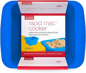 lot 401199 image: Rapid Mac Cooker  Microwave Macaroni & Cheese in 5 Minutes  Perfect for Dorm, Small Kitchen or Office  Dishwasher-Safe, Microwaveable, BPA-Free (Orange, 1-Pack)