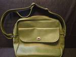 lot 5206 image: Olive Green Leather Crossbody Bag