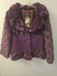lot 5216 image: QQMY Purple Faux Fur Jacket