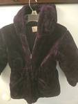 lot 5218 image: Christie Brooks Girls deep purple Medium Plush Zip-Up Jacket