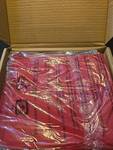 lot 5225 image: Amazon Basics Red Microfiber Twin Sheet Set