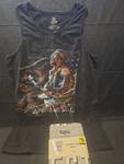 lot 5244 image: Jimi Hendrix Star Spangled Banner T-Shirt and best dad ever tshirt size L