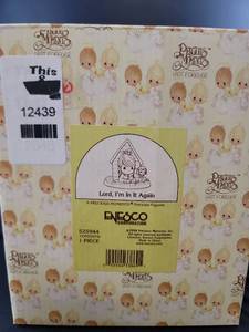 lot 12439 image: Precious Moments Lord Im In It Again Figurine Box