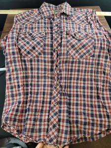 lot 12456 image: Painted Mesa Western Plaid Button-Up Shirts - Four