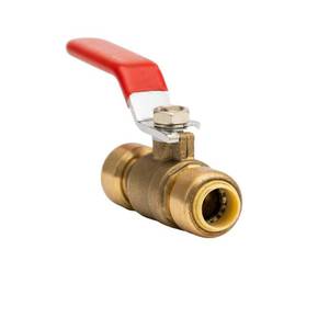 lot 23479 image: 38 in. Brass Push-to-Connect Full Port Ball Valve
