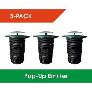 lot 23494 image: Pop-Up Drainage Emitter with Flexible Elbow for 4 in. Drain Pipes (3-Pack)