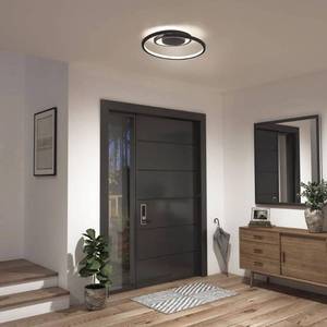 lot 23533 image: Artika Salto Integrated LED Flush Mount Black