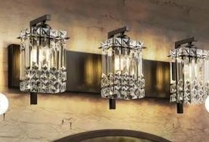 lot 23550 image: Charlotte Modern Crystal Bathroom Vanity Light