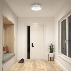 lot 23562 image: Artika Aiden Modern Flush Mount Ceiling Light Fixture  White