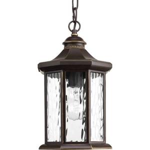 lot 23581 image: Progress Lighting P6529 Edition 1 Light 7  Wide Lantern Pendant - Bronze