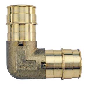 lot 23587 image: Apollo Expansion PEX  Pex A 1 in. Expansion PEX in to X 1 in. D PEX Brass 90 Degree Elbow